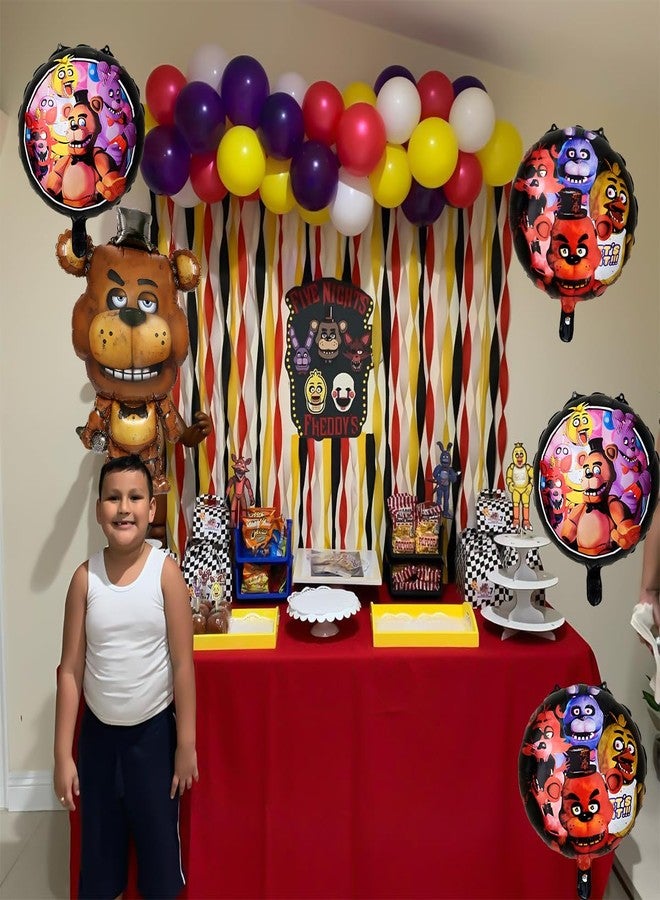 GeRRiT 5pc Birthday Party Foil Balloons For Five Nights at Freddy's Party Decorate Supplies For Five Nights at Freddy's - Image 4